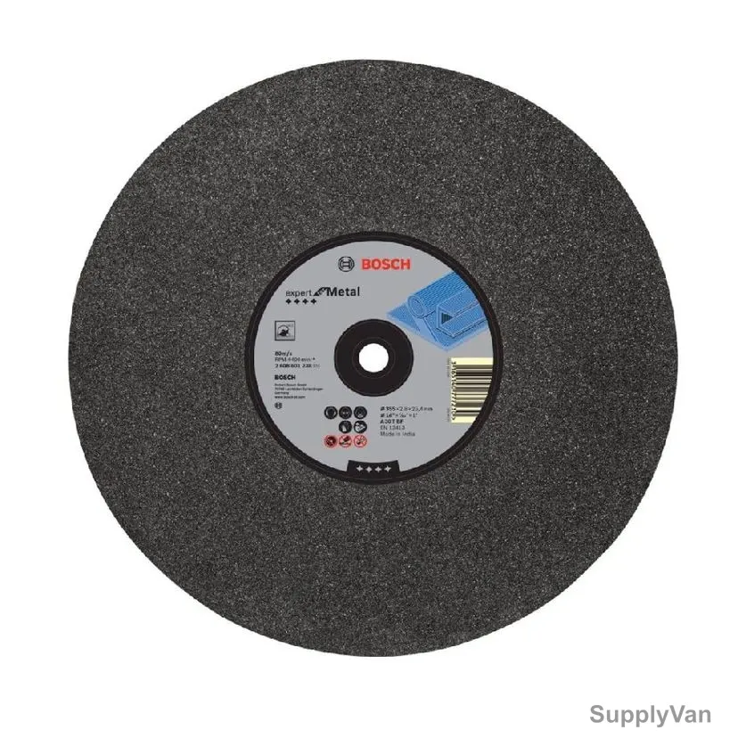 Bosch Metal Cutting Disc, 2608601238, 2.8MM Thk, 25.4MM Bore Dia x 355MM Dia