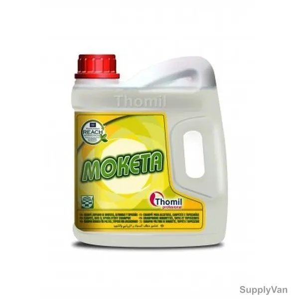 Thomil Moketa Carpet Rug and Upholstery Shampoo, 4 Litre, White
