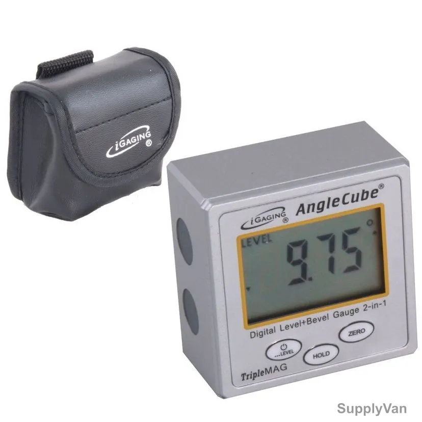 iGaging AngleCube Digital Level and Bevel Gauge, 35-222-6, 360 Degree — image 1