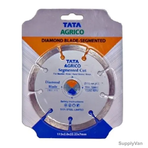 Tata Agrico Diamond Saw Blade, DSN400, Stainless Steel, 13280RPM, 4.5 Inch