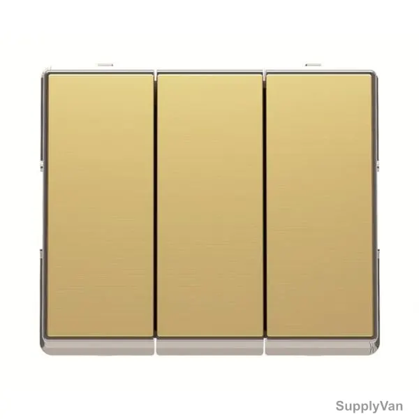 ABB Electrical Switch, AMD10753-MG-plus-AMD5153-MG, Millenium, 3 Gang, 2 Way, 10A