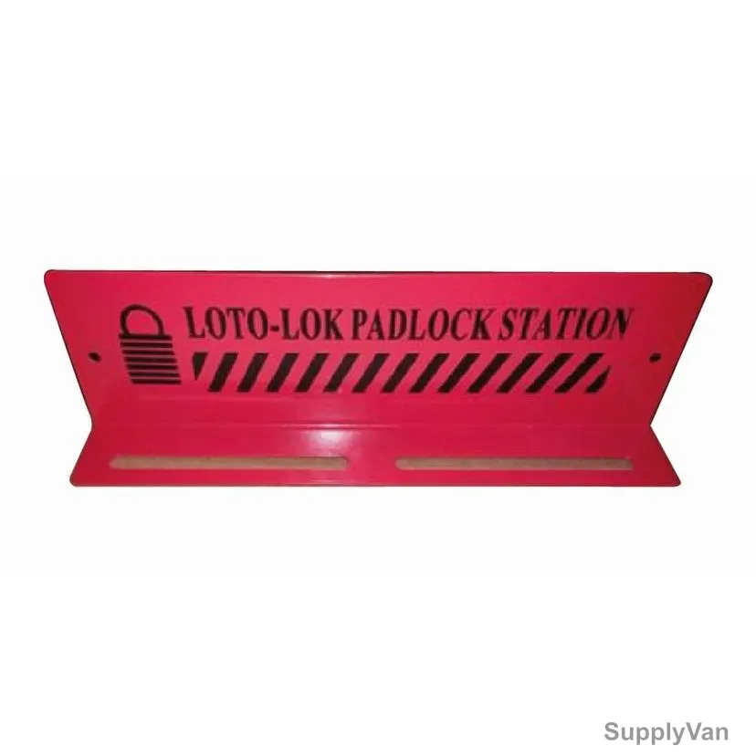 Loto-Lok Padlock Cabinet, PS-HANG12, 12 Locks, 85 x 27MM, Red