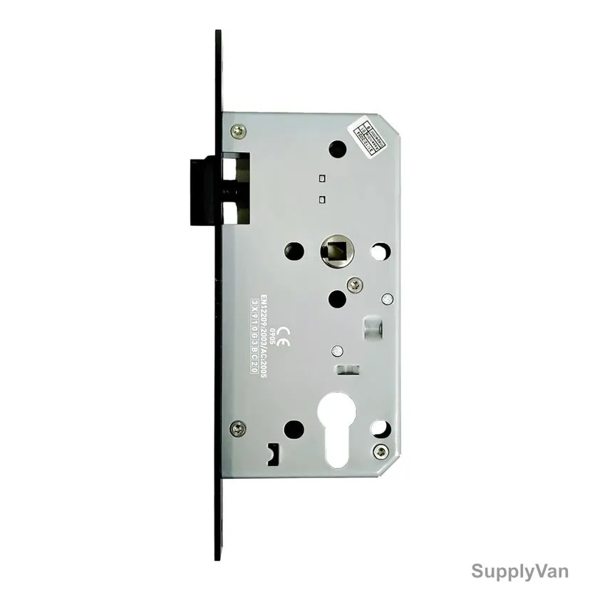 Dorfit Euro Profile Sash Lock, DTML009-5572-MB, Stainless Steel, 55MM Backset Size, Matte Black Finish — image 1