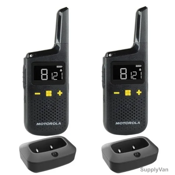 Motorola Two Way Portable Radio, XT185, 0.5W, 12.5 KHz, 8 KM Range, IP54, Twin Pack — image 1