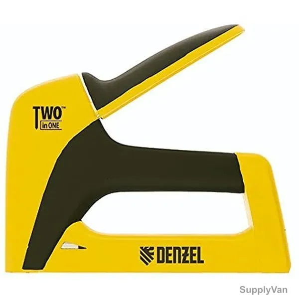 Denzel Heavy-Duty Wooden Stapler, 7740906, Yellow/Black