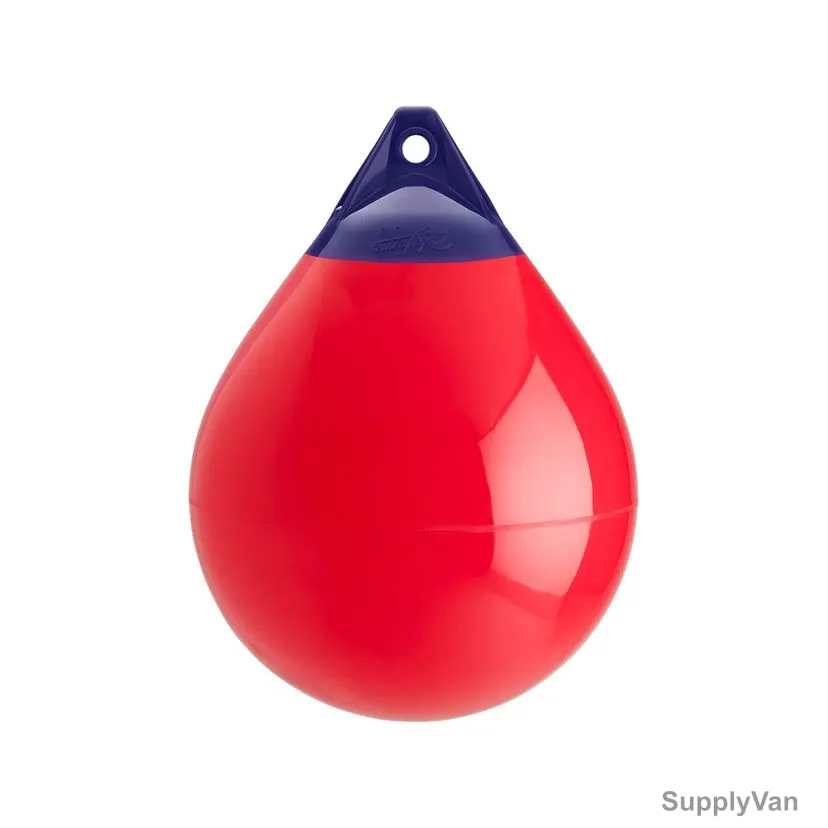 Polyform Buoy, A-4, A Series, Vinyl, 20.5 Inch Dia x 27 Inch Length, Red