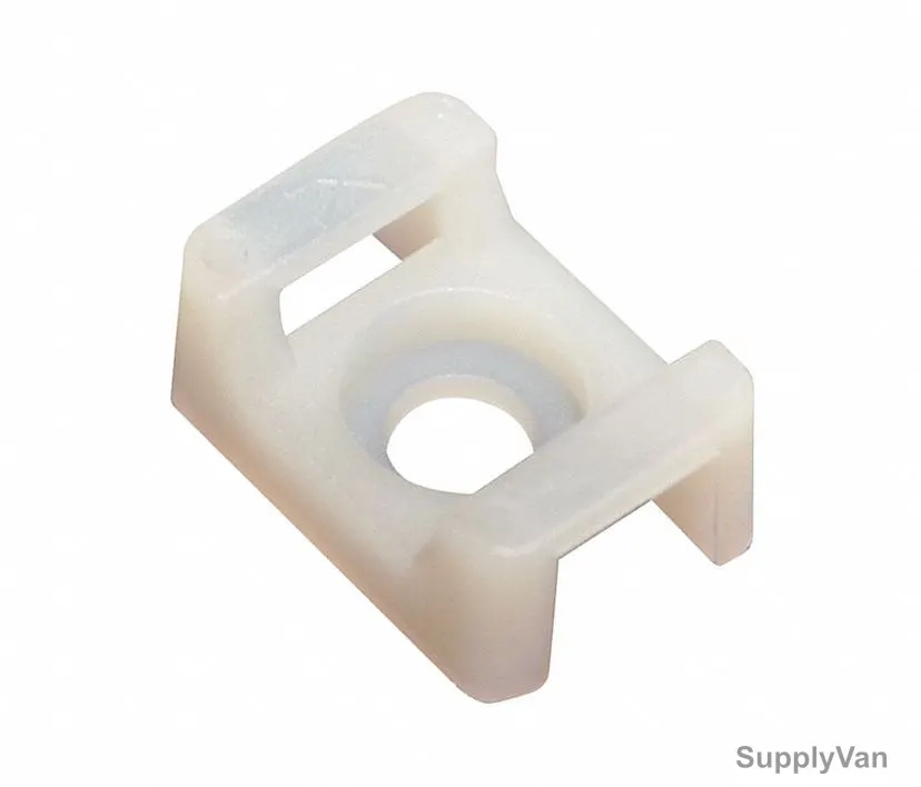 Cable Tie Holder, TMS-15, Screw, 15MM, Natural, PK100