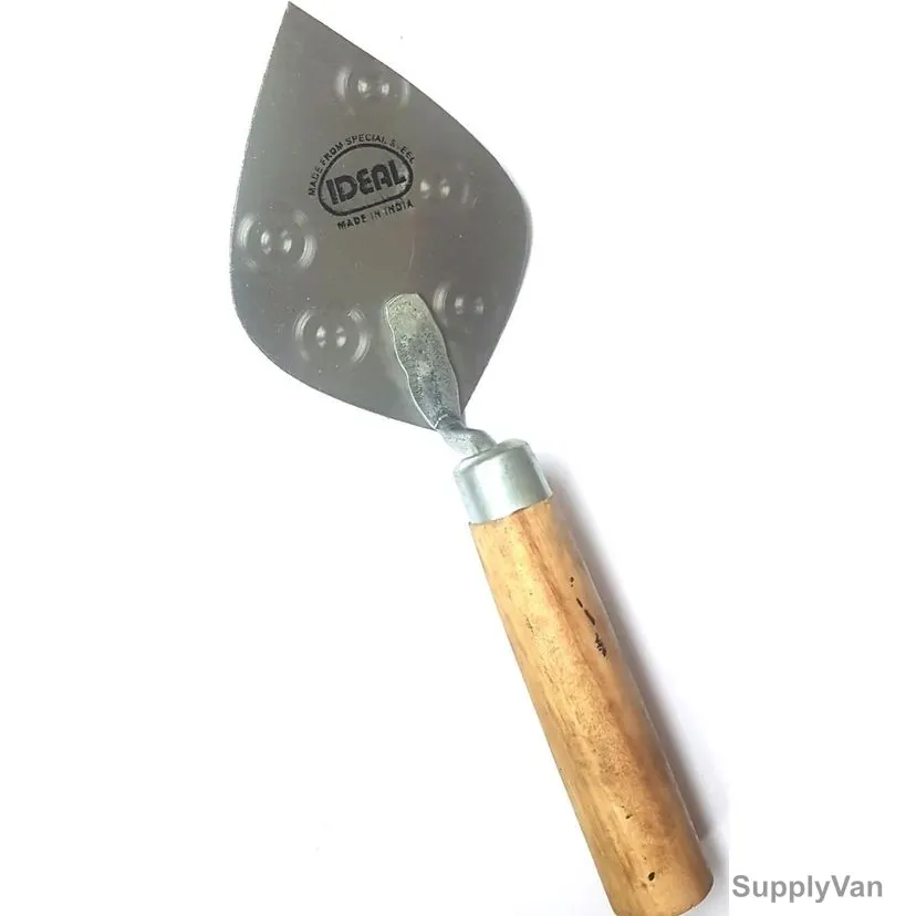 Ideal Karandi Trowel, Steel, No-4, Silver