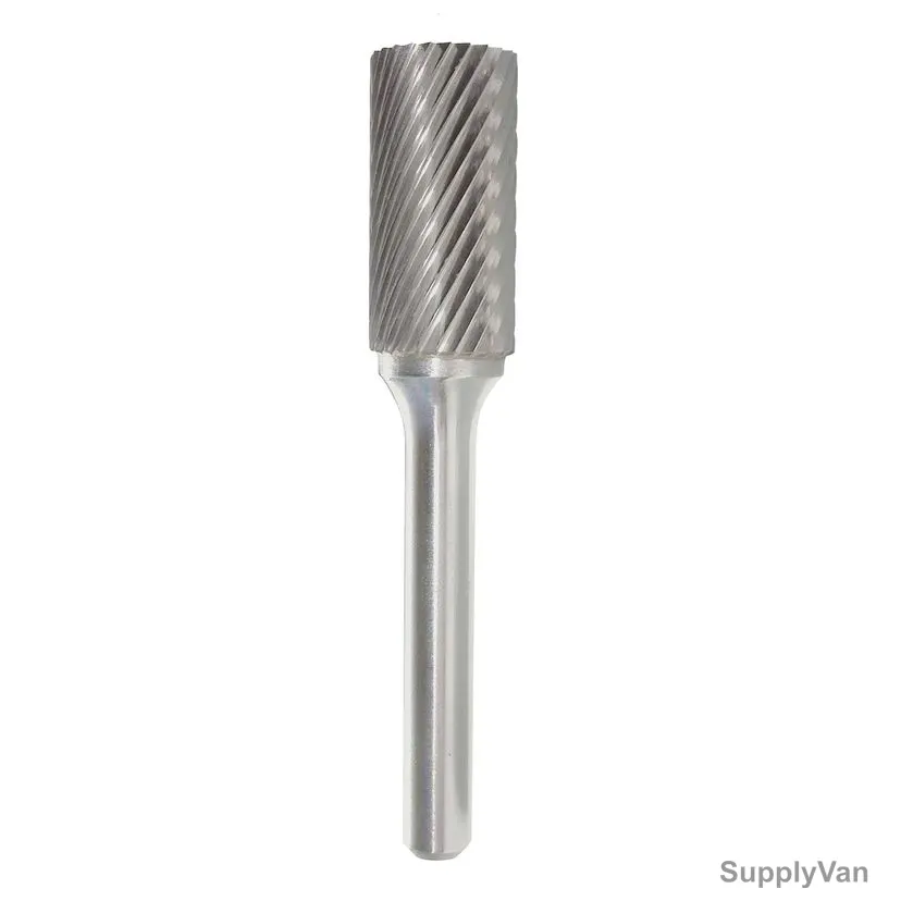 Cylindrical Pencil Grinder Bit, Stainless Steel, 12MM Head Dia, Silver