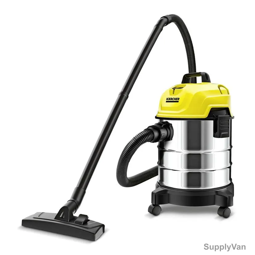 Karcher WD 1S Classic Wet/Dry Vacuum Cleaner, 10983240, 1300W, 18 Ltrs Tank Capacity, Silver/Yellow — image 1