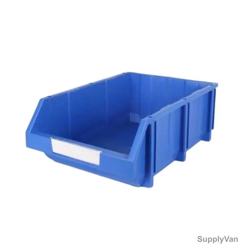 Storage Bin, Polypropylene, 220MM Height x 400MM Width x 600MM Length, Blue
