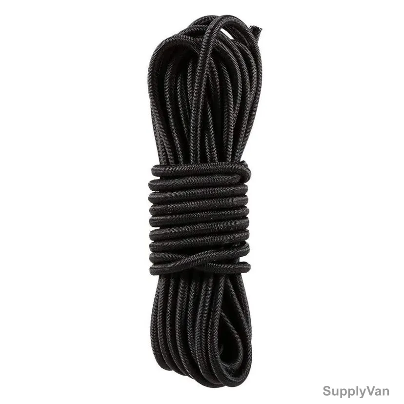Elastic Bungee Cord, Latex, 4MM Dia x 5 Mtrs Length, Black — image 1