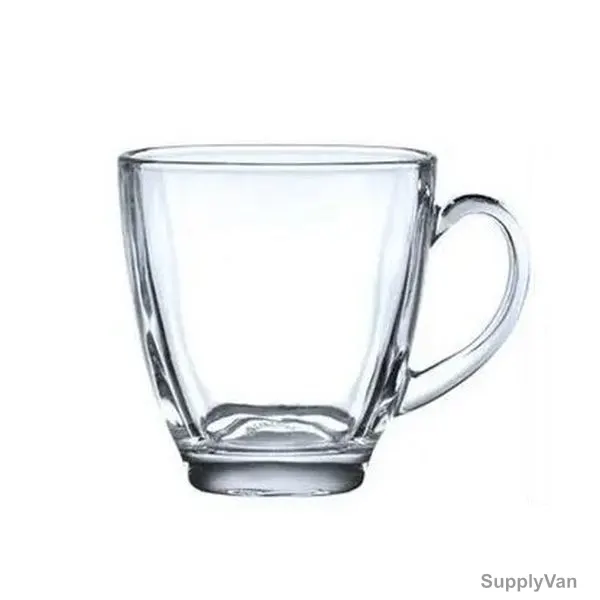 Markq Double Wall Coffee Mug, Glass, 250ML, Clear, 2 Pcs/Pack