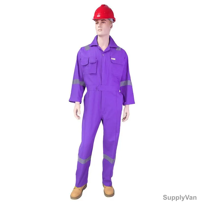 Empiral Safety Coverall, Comfort C, 100% Cotton, XL, Petrol Blue