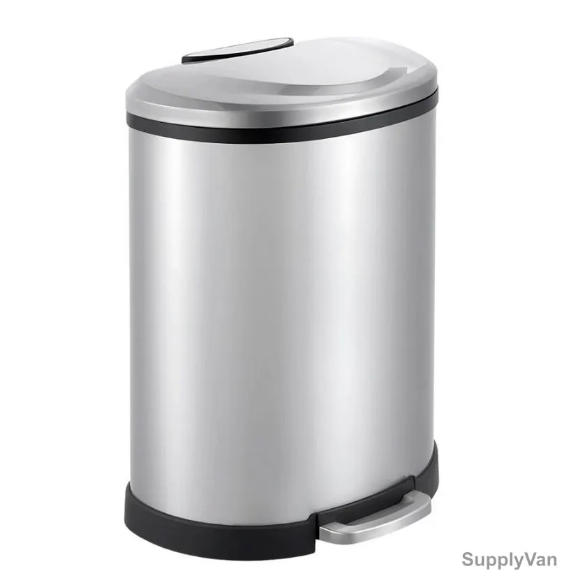 Akc Pedal Trash Bin, SS46-8, Stainless Steel, 50 Ltrs, Silver — image 1