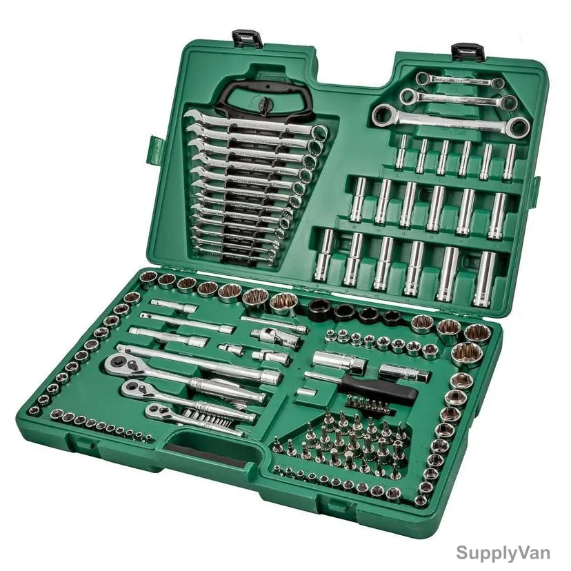 Sata 6 and 12 Point Socket Wrench Set, ST09510L, 150 Pcs/Set — image 1