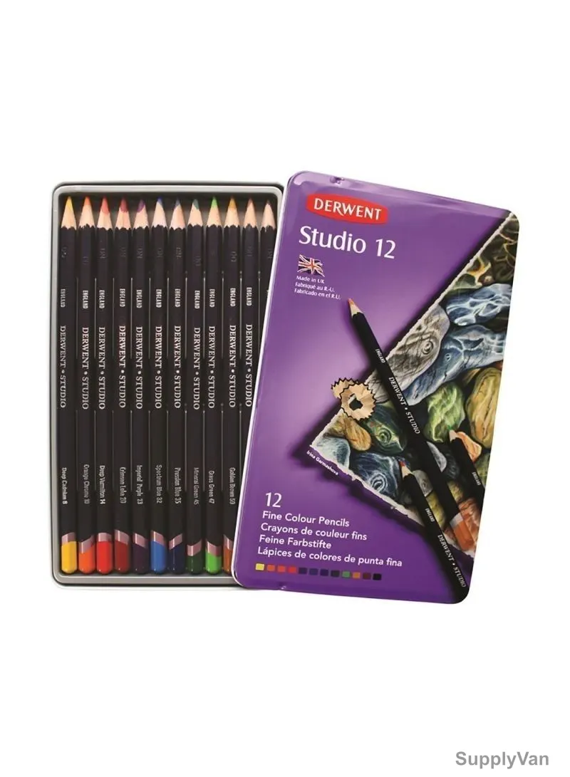 Derwent Studio Colored Pencil, RXL32196, 66 Percentage Lightfast, Multicolor