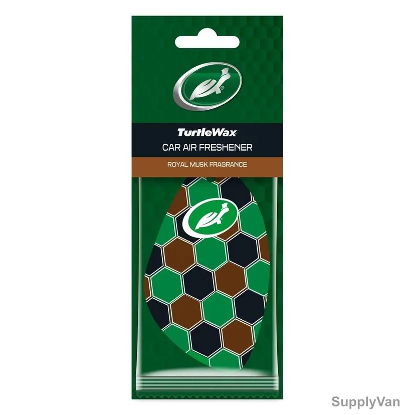 Turtlewax Cellulose Hanging Car Air Freshener, Royal Musk, 2 Pcs/Pack