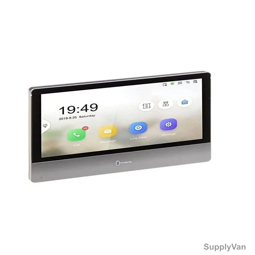 HikVision Touchscreen Video Intercom System, DS-KH8350-WTE1, 7 Inch, 1024 x 600p