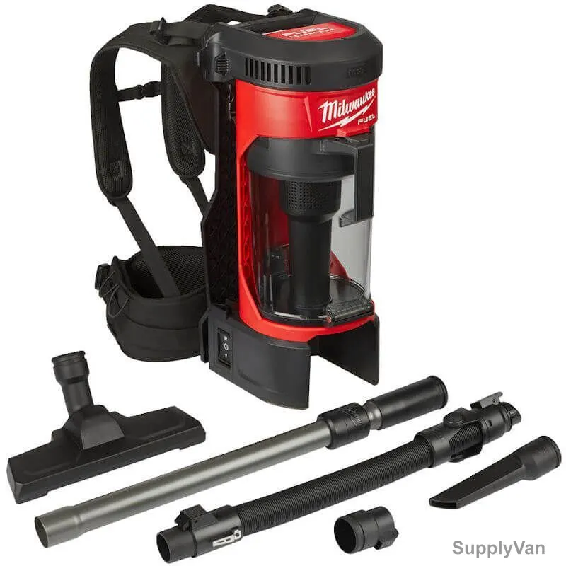 Milwaukee Cordless Backpack Vacuum Cleaner, M18FBPV-0, Fuel, 18V, 18.9 kPa — image 1