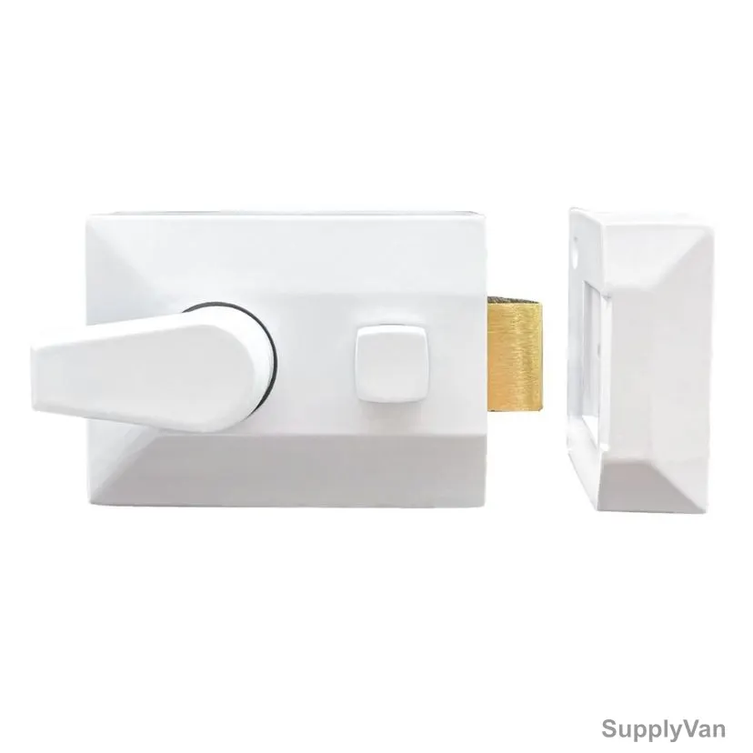 Dorfit Night Latch, DTNL089-WH, 6.7CM Width x 9.1CM Length, White