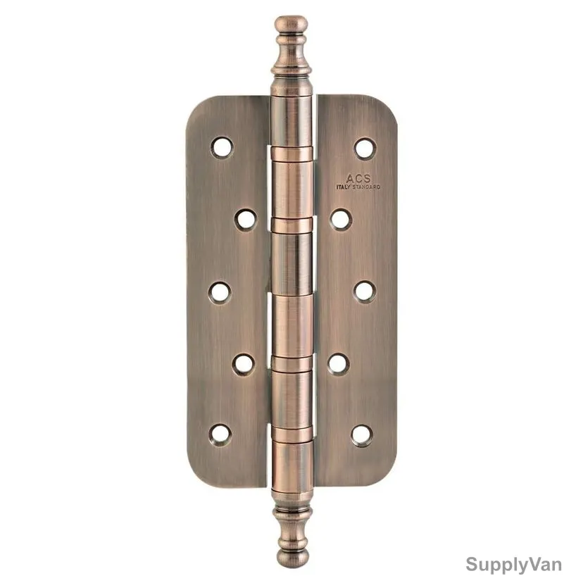 ACS Round Edge 4 Bearing Hinge, 6-53-54-AC-CHP, Brass, Antique Copper
