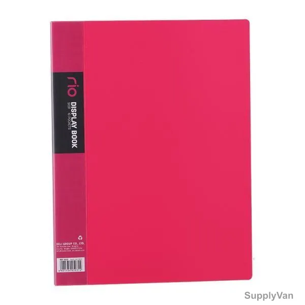 Deli Display File, E5031, Rio, 10 Pocket, Red