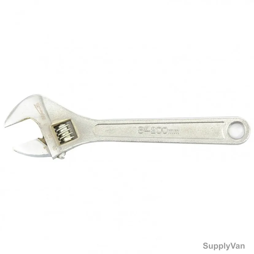 Sparta Adjustable Wrench, 155255, 25MM Jaw Capacity, 200MM Length