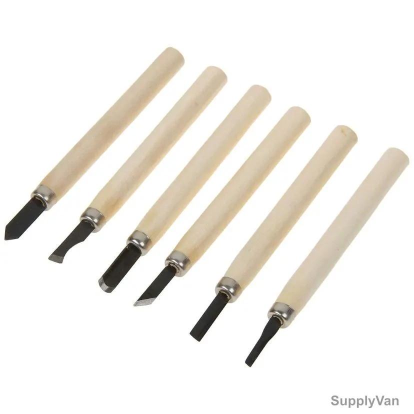 Sparta Chisel Set With Wooden Handle, 246065, Carbon Steel/Wood, 6 Pcs/Set — image 1