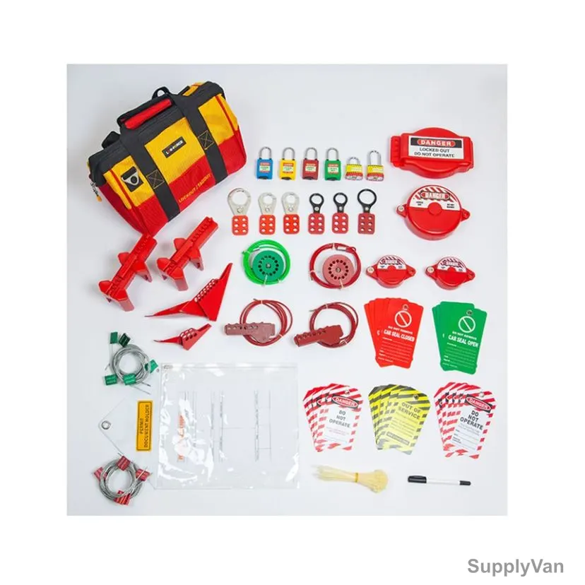 Lok-Force Mini Mechanical Loto Kit, LOKT-MEMN-302, 91 Pcs/Kit