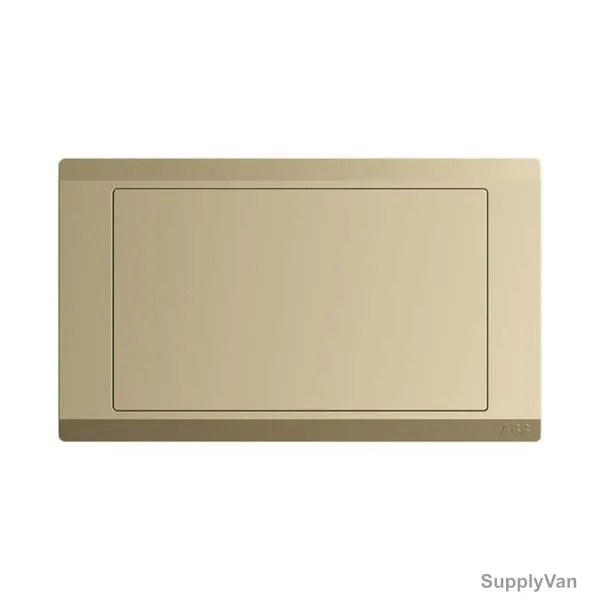 Abb Electrical Blank Wall Plate, BL505-PG, lnora, 2 Gang, Royal Gold — image 1