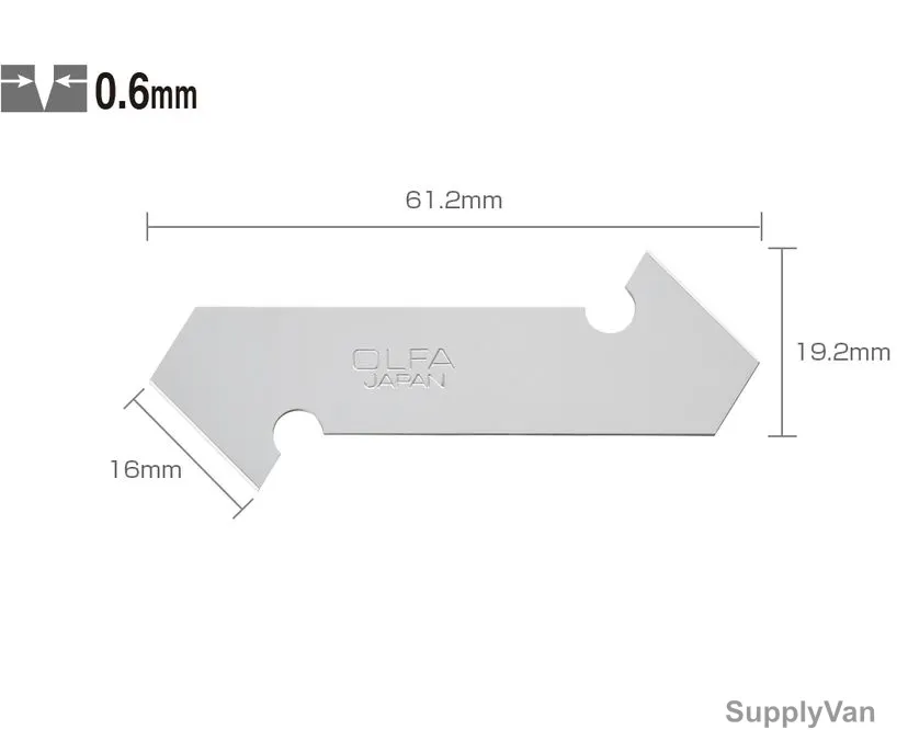 Olfa Heavy-Duty Blade Set, OL-PB800, 61.2MM Length