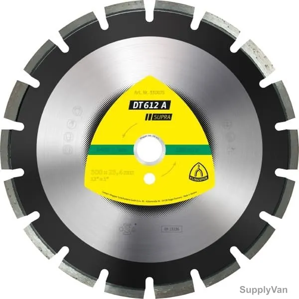 Klingspor Supra Diamond Cutting Blade, DT612A, 25.4 x 400MM