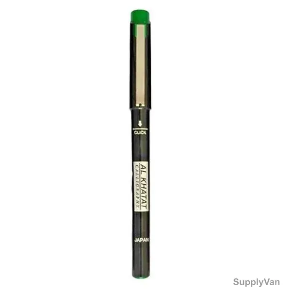 Al Khatat Calligraphy Pen, AK-PC100N-GN, 1.0MM Tip, Green, 12 Pcs/Pack