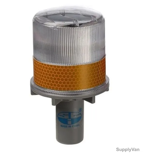 Sci Solar Flashing Light With 4 LED Light, S1325, Amber