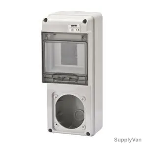 Gewiss Distribution Board, GW68017N, IP65, c/w 1 Flanges, 5 Modules