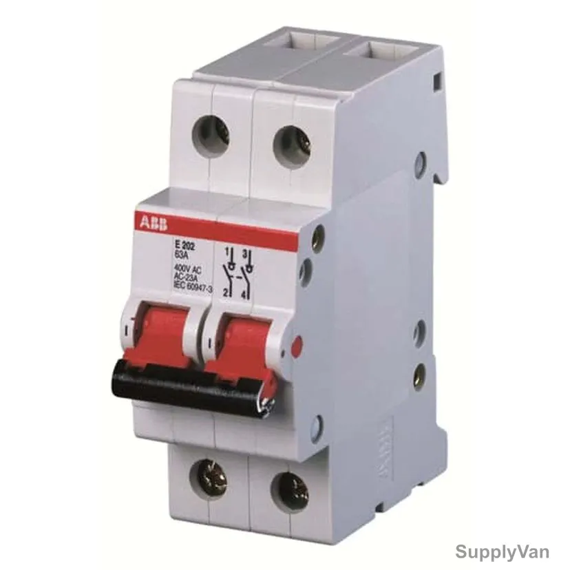 ABB Switch Disconnector, E202-32R, 2 Pole, 32A