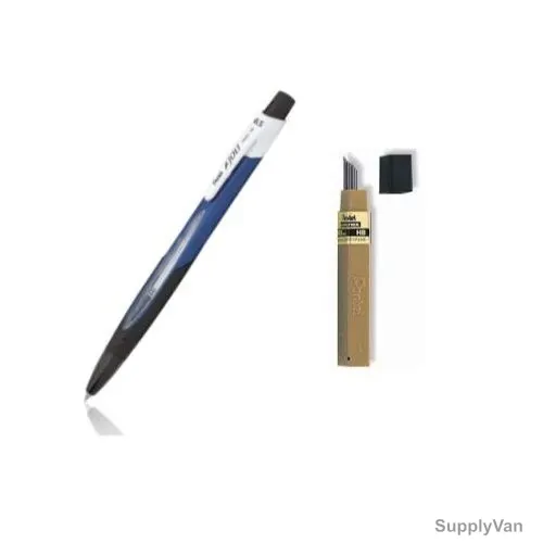 Pentel Mechanical Pencil With Lead, PEP-PACK-076, JOLT, 0.5MM, Blue, 2 Pcs/Set