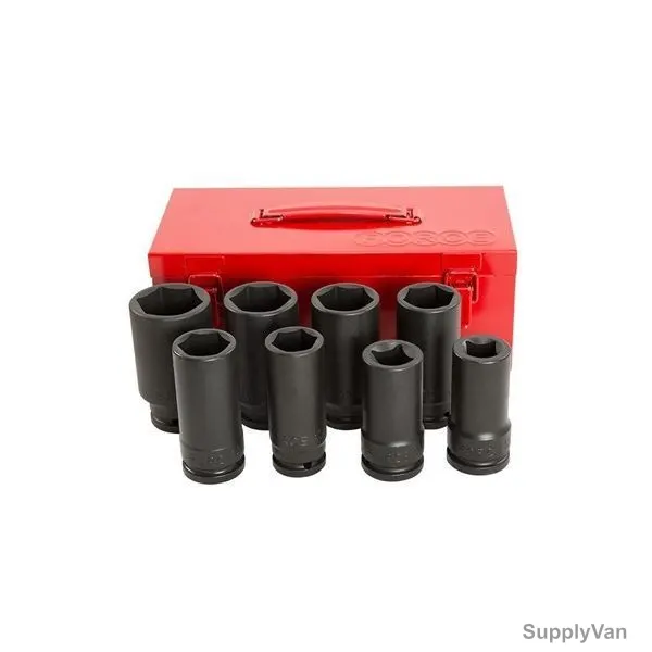 Force Impact Deep Socket Set, 6082D, 8 Pcs/Set