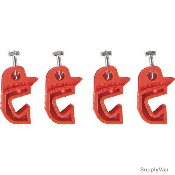Loq-It Circuit Breaker Lockout Set, CB-UNIDTHT-4ST, Red, 4 Pcs/Set — image 1