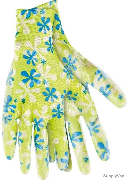 Palisad Garden Hand Gloves, 677438, Polyester and Nitrile, L, Multicolor — image 1