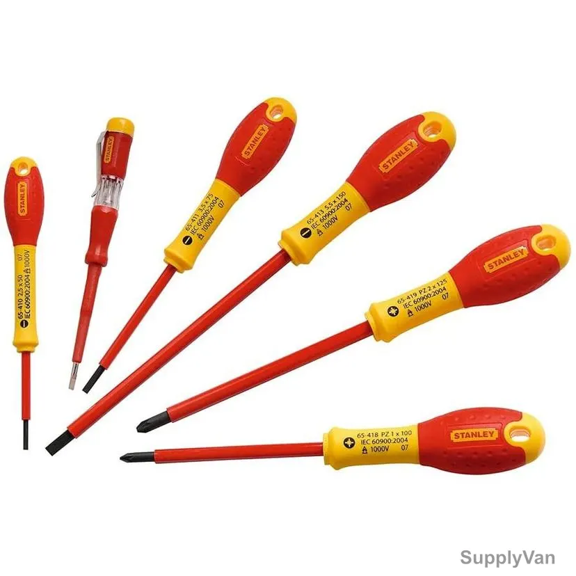 Stanley Insulated Screwdriver Tool Set, 0-65-443, 6 Pcs/Set