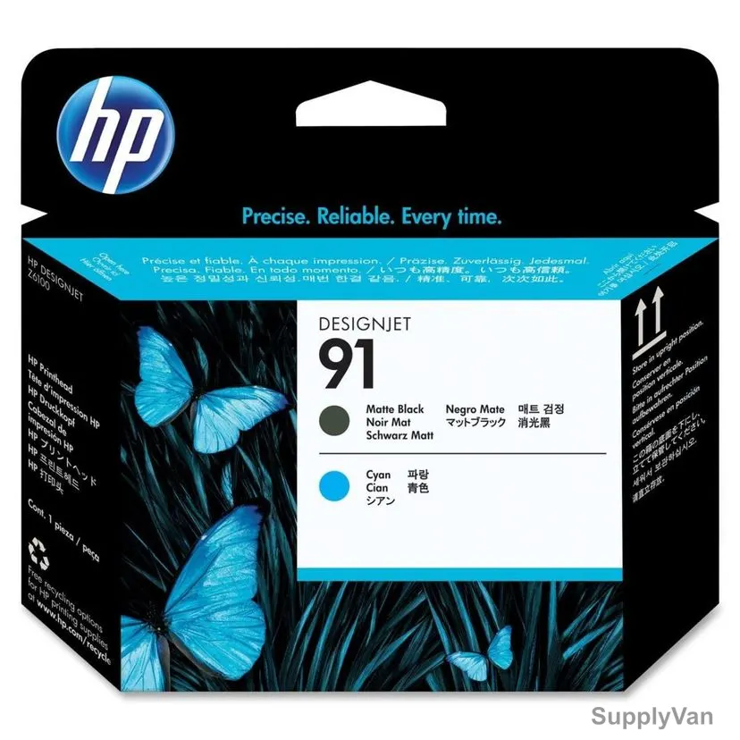 HP DesignJet Printhead, C9460A, 91, Matte Black/Cyan — image 1