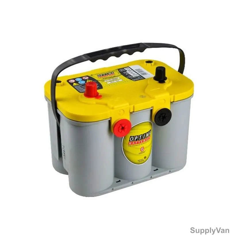 Optima YellowTop Spiralcell AGM Starter Battery, YT-U-4-2, 12V, 55Ah, 765A — image 1