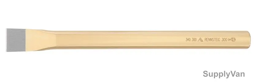 Rennsteig Mason's Chisel, 340-200-0, 200MM Length, 26MM Tip, PK12