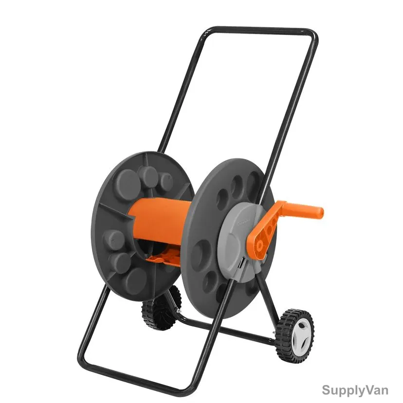 Tramontina Hose Reel With Wheels, 78595000, Polypropylene, 55 Mtrs Storage Capacity, Grey — image 1