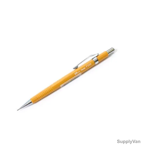 Pentel Mechanical Pencil, PE-P209, 0.9MM, Yellow, 12 Pcs/Pack