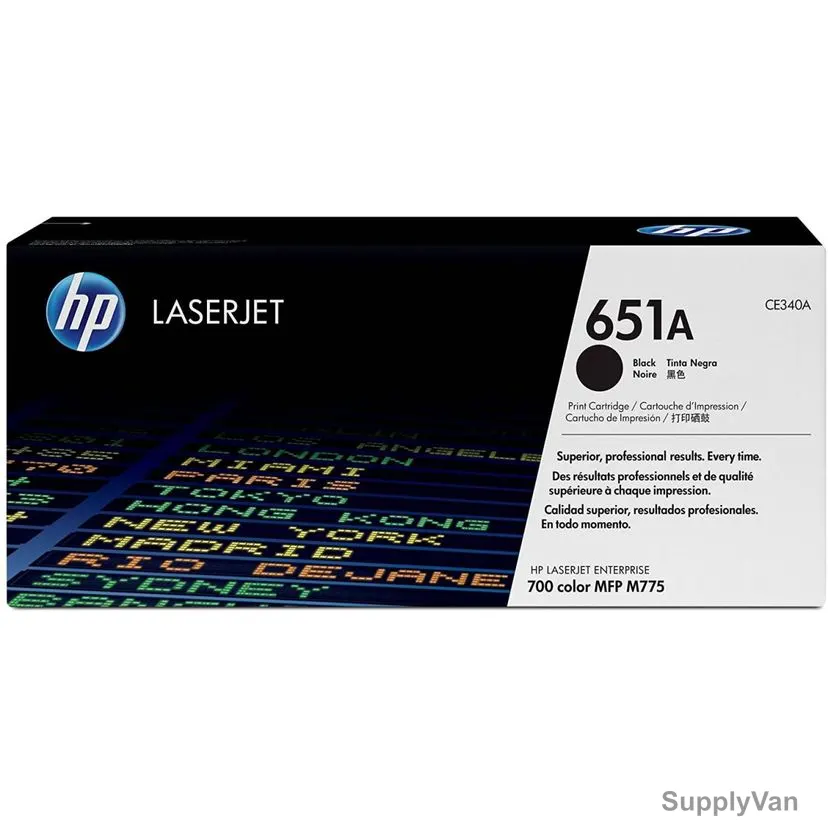 HP Original LaserJet Toner Cartridge, CE340A, 651A, Black — image 1