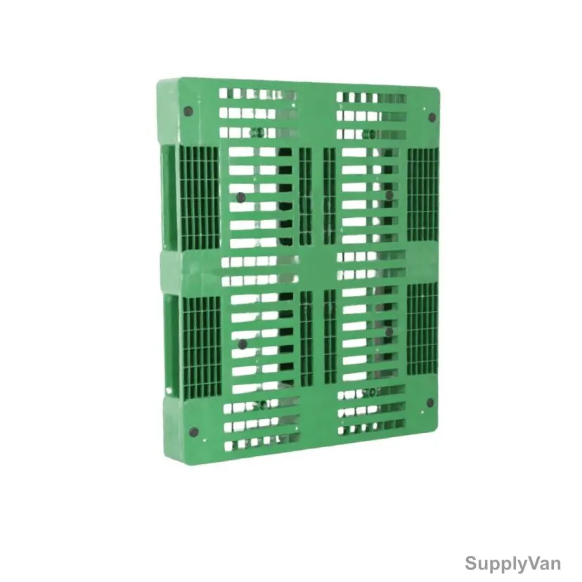 Crateco 3 Runner Standard Pallet, CC3R01-1210, 150MM Height x 1000MM Width x 1200MM Length, Green