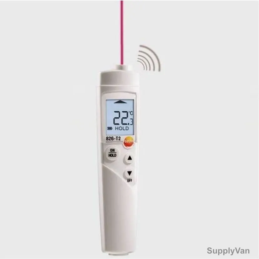 Testo Infrared Thermometer, 826-T2, -50 to 300 Deg.C
